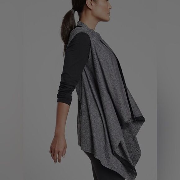 Athleta Women’s Om wrap in powervita heathered gray NWT - Picture 7 of 7
